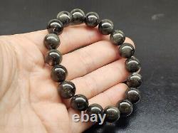 Rare Natural Volcano Auralite 23 Crystal Beads Bracelet 11.3mm