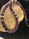 Rare Navajo Native American Purple Sugilite Bead Sterling Silver Necklace 3128