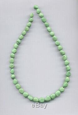 Rare Old Stock, Hubei Cloud Mountain Turquoise Freeform Beads -1593c