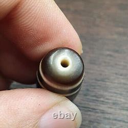 Rare Old Tibetan Eye Agate Dzi Bead High-Quality Amulet with 3 Circle Eyes