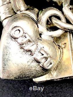 Rare Otazu Illusions Jade Bead Carved Stone Butterfly & Elephant Charm Bracelet