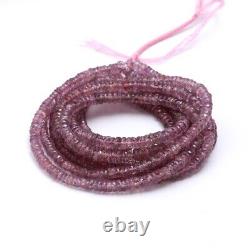 Rare PINK SAPPHIRE Faceted Rondelle Bead 3.5 mm Crafting Beads Drill Beads