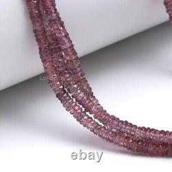 Rare PINK SAPPHIRE Faceted Rondelle Bead 3.5 mm Crafting Beads Drill Beads