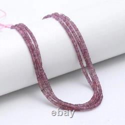 Rare PINK SAPPHIRE Faceted Rondelle Bead Elegant Beads Color for Jewellery