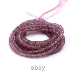 Rare PINK SAPPHIRE Faceted Rondelle Bead Elegant Beads Color for Jewellery