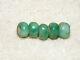 Rare Pre-columbian Bright Green 5 Piece Lot Jade Small Beads, Wearable History