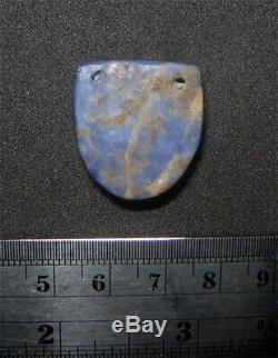 Rare Pre-columbian Moche Lapis Lazuli Face Spacer Bead
