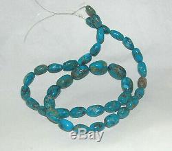 Rare Shaded Blue Mexican Nacozari Turquoise Olive Beads 18 2119c