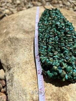 Rare Signed Rocki Gorman Turquoise Multi Stranded Necklace