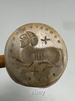 Rare Stone Seal Sphinx Intaglio Stamp Bead Central Asia