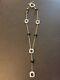 Rare Tiffany & Co. Onyx Bead Sterling Silver Necklace