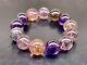 Rare Top Quality Huge Super 7 Melody Stone Crystal Beads Bracelet 15.6mm