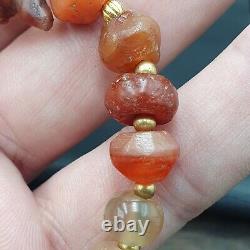 Rare Vintage Agate Animal Figurine Bracelet with Carnelian Beads