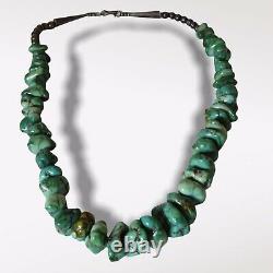 Rare Vintage Battle Mountain Blue Gem Turquoise Necklace