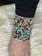 Rare Vintage Beaded Bracelet Turquoise, Coral, And Other Stones Beads