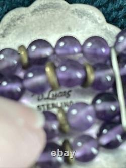 Rare Vtg Don Lucas Sterling Silver Spiny Oyster/multi gemstone Bracelet #j10
