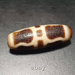 Rare and Unique Antique Agate Stone Dzi Amulet from Tibet