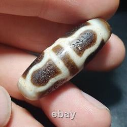 Rare and Unique Antique Agate Stone Dzi Amulet from Tibet