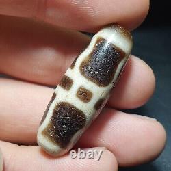 Rare and Unique Antique Agate Stone Dzi Amulet from Tibet