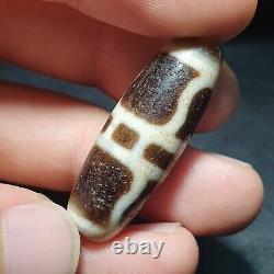 Rare and Unique Antique Agate Stone Dzi Amulet from Tibet