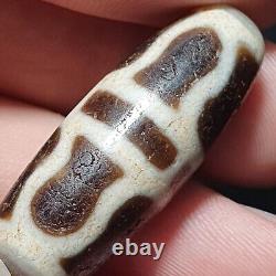 Rare and Unique Antique Agate Stone Dzi Amulet from Tibet