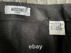 Rare collectors vtg Moschino popart dress skirt, black queen of heart, sequin 8/42