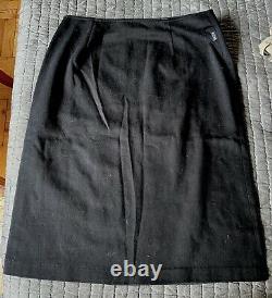 Rare collectors vtg Moschino popart dress skirt, black queen of heart, sequin 8/42