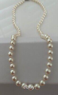 Rare to find 6 6.75mm Flawless Round Japanese Akoya Cultured Pearl Strand