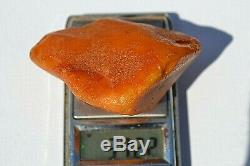 Raw Amber Baltic amber stone pendant RARE dropp 37 gms Egg Yolk