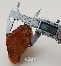 Raw Stone Amber Natural Baltic White 130g Vintage Old Rare Sea Huge Big A-140
