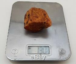 Raw Stone Amber Natural Baltic White 130g Vintage Old Rare Sea Huge Big A-140