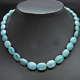 Ready To Wear 222.45 Cts Rare Natural Larimar Gemstone Beads Necklace 16 Inches
