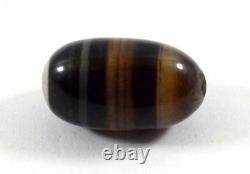 Real Old Ancient Rare Collectible Ottoman Sulemani Agate Stone Bead. G52-23 US