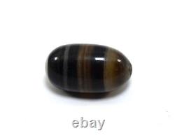 Real Old Ancient Rare Collectible Ottoman Sulemani Agate Stone Bead. G52-23 US