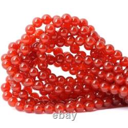 Red Onyx Beads Strand 8mm Round 15 Inch Wholesale Lot Rare Gemstone Jewellery