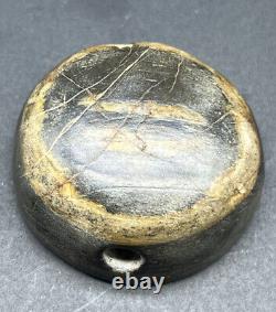 Roman Goat Eye Bead. Ancient's Stone Eye Bead, authentic Bead Rare Peice. 4 Cm