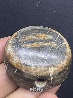 Roman Goat Eye Bead. Ancient's Stone Eye Bead, authentic Bead Rare Peice. 4 Cm