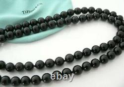 SALE! 80 %OFF! NEW! RARE! Authentic Tiffany & Co Black Onyx Double Row Necklace
