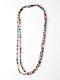 Set Of 2 Vintage Beaded Strands Necklace, Double Strand Rainbow Beads Rare 60