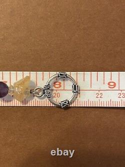 Silpada B1035 Colorful Multi-gemstone bead Bracelet Toggle Clasp RARE