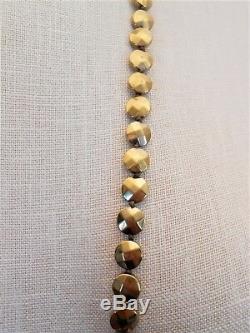 Simon Sebbag New Hematite Gold Bead Silver Pendant Long Necklace Rare Bnwt $279