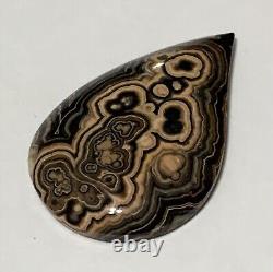 So Rare gemstone Lace Agate Tear Drop Cabochons Unique 40 mm