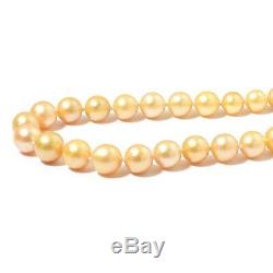 South Sea Golden Pearl 10-15 mm Beaded Necklace 18 inch NEW Rare ILIANA 18K gold