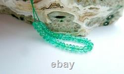 Spectacular New Zambian Emerald Beads Rare Aaaaa Gel Color -gem Vibrant Green
