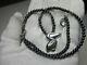 Sterling Silver Rare Mignon Faget Pearl Bead Necklace Pelican Pendant Adorable