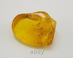 Stone Amber Natural Baltic Bead 42,8g White Vintage Old Rare transparent S-199
