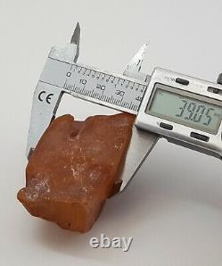 Stone Raw Amber Natural Baltic Vintage White Rare Sea Special 56,7g Old R-916