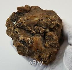 Stone Raw Natural Amber Baltic 272,1g Special Rare Sea Vintage Old White Stone