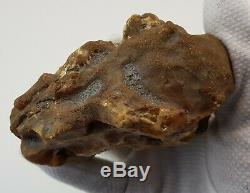 Stone Raw Natural Amber Baltic 272,1g Special Rare Sea Vintage Old White Stone