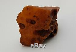 Stone Raw Rare Huge Big White Special 256g Natural Baltic Amber Vintage NO. 135